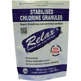 Relax Stabilised Chlorine Granules 1Kg ECO Pack